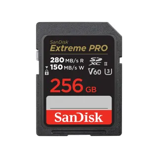 【SanDisk 晟碟】Extreme PRO SDXC UHS-II記憶卡256GB(公司貨)