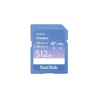 【SanDisk】SanDisk CREATOR SD UHS-II 記憶卡 512GB(公司貨)