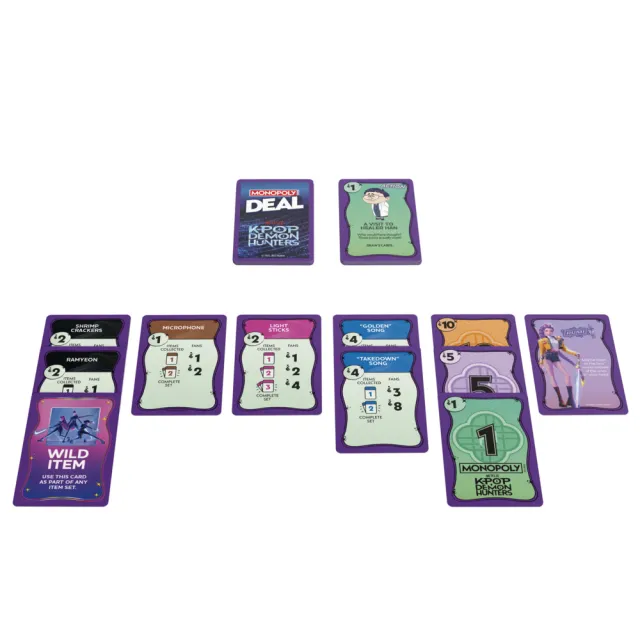 【MONOPOLY 地產大亨】桌遊系列(Deal紙牌交易遊戲 Kpop 獵魔女團 - 英文版)