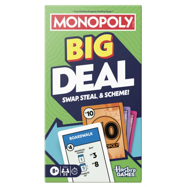 【MONOPOLY 地產大亨】桌遊系列(Deal紙牌交易遊戲 巨大版 - 英文版)