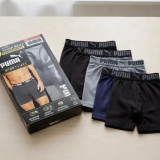 【PUMA】5件組 男生 內褲 彈性透氣 運動排汗材質 男款 四角內褲