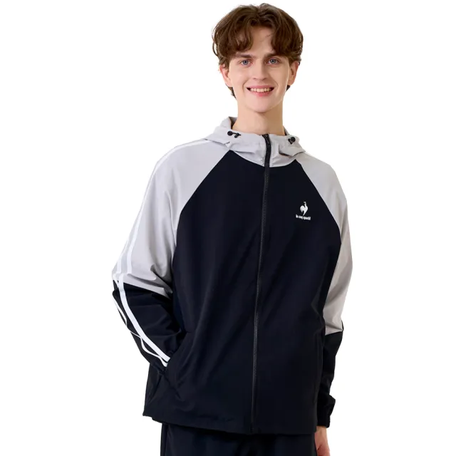 【LE COQ SPORTIF 公雞】防潑水防風連帽外套 男女款 4色 LWW61262_LWW62262