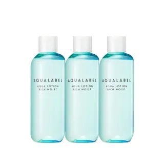 【AQUALABEL】水之印 健康浸透化妝水 220ml(滋潤款 3入組)