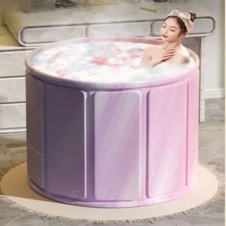 【DaoDi】免安裝泡澡桶密度板折疊泡澡桶(附收納袋坐墊 摺疊泡澡桶 摺疊浴缸 儲水桶 澡盆)