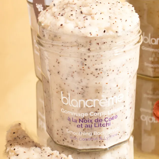 【blancreme】椰子荔枝 柔潤身體磨砂膏(175ml)