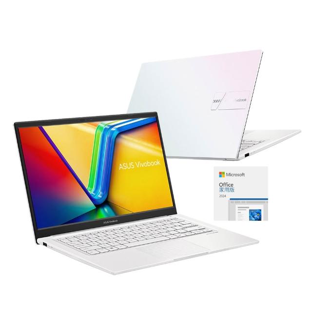 【ASUS】Office2024組★14吋i5輕薄筆電(K1404VA/i5-1334U/16G/512G SSD/W11/VivoBook 14)