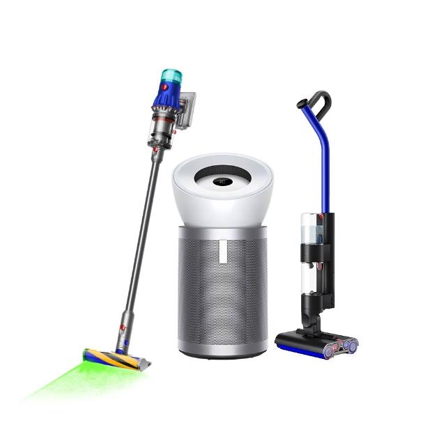 【dyson 戴森】WashG1 雙驅四刷無線洗地機 + V12 強勁智慧吸塵器 + BP02 強效極靜抗敏空氣清淨機(超值組)