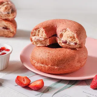 【原味時代】季節限定-草莓乳酪減醣貝果12入