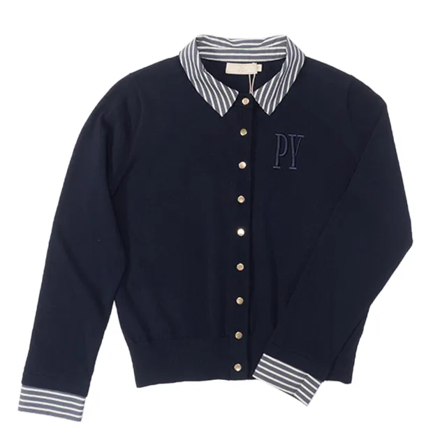 【perng yuh 芃諭名品】都會雅知 襯衫領 針織開襟衫(2026 SS Collection|5A春夏新品上市)