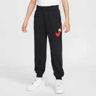 【NIKE 耐吉】長褲 童裝 大童 男女童 運動褲 毛圈布 CNY新年 K NSW FLC JGGR CNY 黑 IQ3935-010