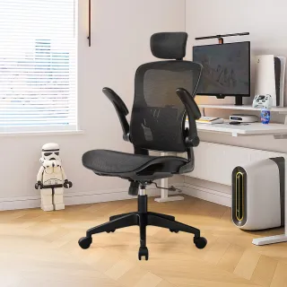 【Ashley House】尼克６Ｄ高背高透氣上掀扶手可後躺升降電腦椅(辦公椅 工學椅 升降椅 電競椅 旋轉椅)