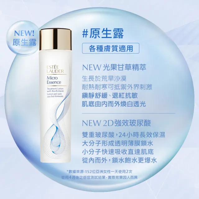 【Estee Lauder 雅詩蘭黛】微分子肌底原生露/櫻花版200ml任選(化妝水/水精華/無酒精)