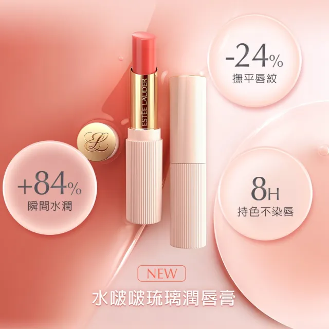 【Estee Lauder 雅詩蘭黛】新色上市-水啵啵琉璃潤唇膏(IU同款/護唇)