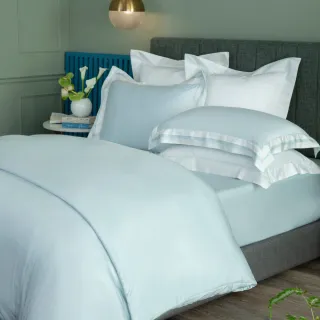 【WEDGWOOD】100%天絲兩用被床包枕套四件組 雙人｜簡約素色(80支350織)