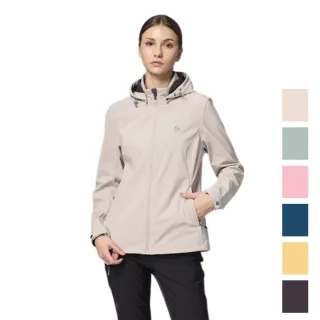 【Wildland 荒野】彈性超輕三層山旅機能外套 女 W2903(超潑超輕 軟殼外套)