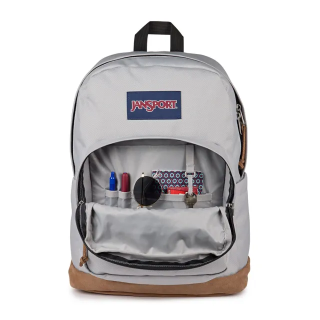 【JANSPORT】雙11 Right Pack 後背包 經典 抗撕裂材質 筆電專用夾層 灰(JS0A4QVADH7)
