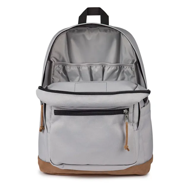 【JANSPORT】雙11 Right Pack 後背包 經典 抗撕裂材質 筆電專用夾層 灰(JS0A4QVADH7)