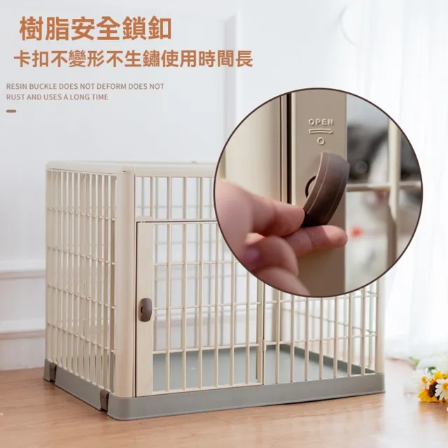 【XINGMU 興沐】可開天窗分離式樹脂寵物籠(狗籠子/寵物籠/樹脂狗籠)