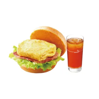 【MOS 摩斯漢堡】C533培根雞蛋堡+大杯冰紅茶(好禮即享券)
