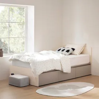 【iloom 怡倫家居】TIEDE 收納床架 低床尾(床架 單人床 單人床架 單人加大 收納床架 112*203*80)