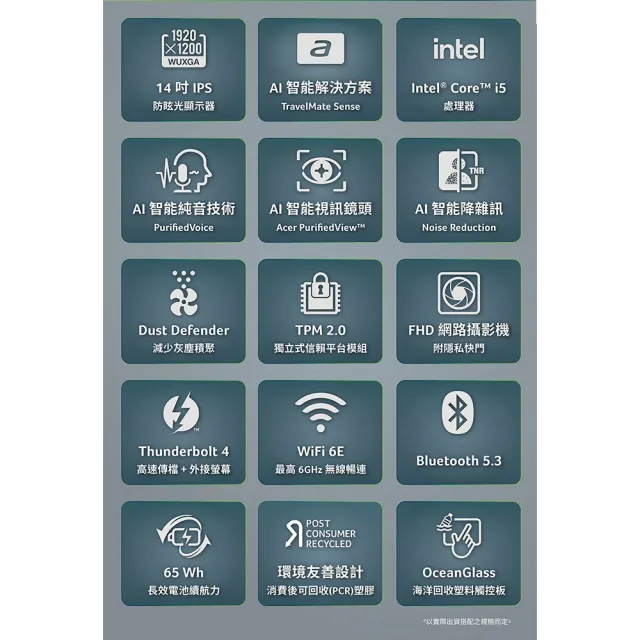 【Acer 宏碁】14吋Core 5 商用筆電(TravelMate/TMP214-55-G2-58YJ/Core 5-120U/16GB/512GB/W11P)
