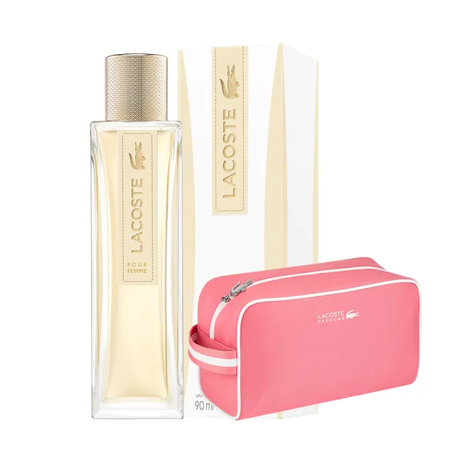 【LACOSTE】同名女性淡香精90ml(贈手提盥洗包.專櫃公司貨)