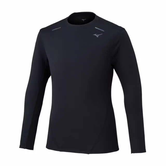 【MIZUNO 美津濃】長袖上衣 男 訓練 慢跑 吸濕排汗 黑 J2MAC50209
