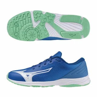 【MIZUNO 美津濃】慢跑鞋 女鞋 大童 運動鞋 緩震 SPEED STUDS 藍 K1GC242510