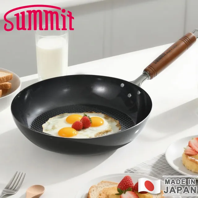 【Summit】日本製極鐵鍋/單柄平底炒鍋28CM