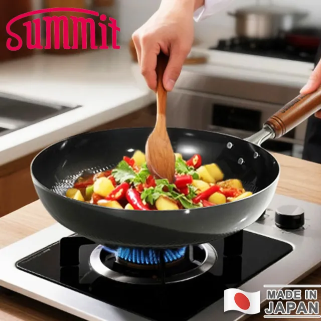 【Summit】日本製極鐵鍋/單柄平底炒鍋28CM