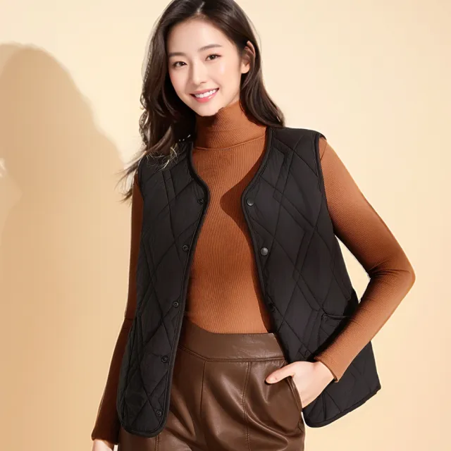 【LANNI 藍尼】現貨 英國經典羊毛衍縫蓄熱外套(女裝/女外套/休閒/百搭/日系/通勤)