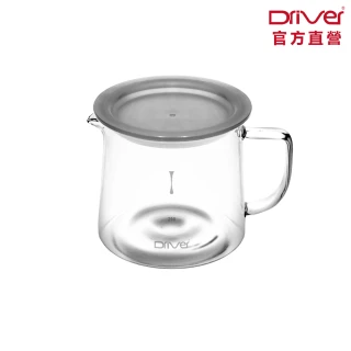 【Driver】波紋耐熱玻璃壺-400ml(附防塵蓋 刻度設計 茶壺 冷水壺 咖啡壺 量杯 玻璃杯 咖啡器具)
