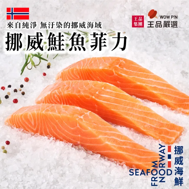 【王品集團】王品嚴選/挪威進口鮭魚菲力 2包12片組(120Gx6片/包)