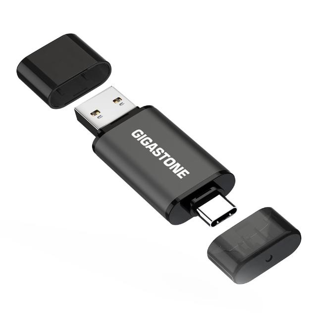 【Gigastone 立達國際】128GB USB3.2 Gen1 Type-C雙介面隨身碟UAC-4400GY(iPhone17/Mac/Android/筆電)