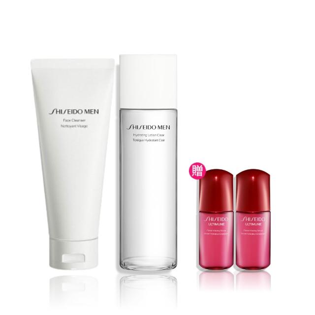 【SHISEIDO 資生堂國際櫃】男人極致保濕潔膚乳125mL+男人極致保濕調理露150mL(乳液/男性保養/保濕/撫紋)