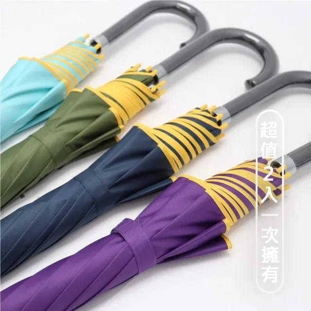 【雨之情】大顯威風自動直傘(超值買1+1 雨傘 長傘 長直傘 大傘)