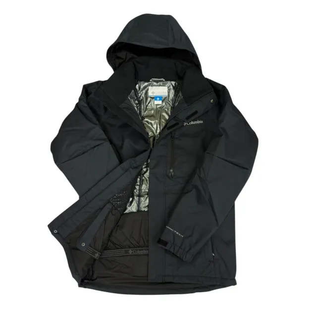 【Columbia 哥倫比亞】Alpine Action 雪衣 鋁點外套 衣長偏長 防水 繡標 機能外套 帽可拆 大尺碼(1657)