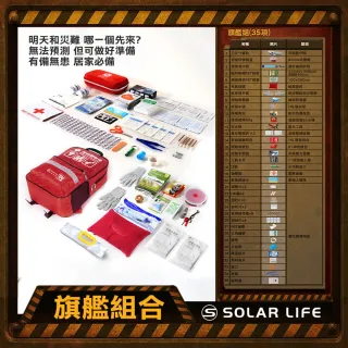 【索樂生活】地震防災緊急避難包35入組(內政部緊急避難建議 颱風地震包 求生救援背包 醫療急救包 防災包)