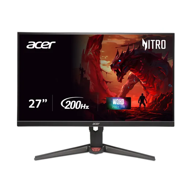 【Acer 宏碁】XV272U X1 27型 IPS 2K 16:9 200Hz旋轉電競螢幕(27吋/HDR400/喇叭/FreeSync Premium/0.5ms)
