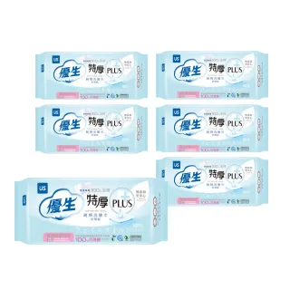 【US BABY 優生】珍珠紋特厚型純棉洗臉巾80抽(6包)