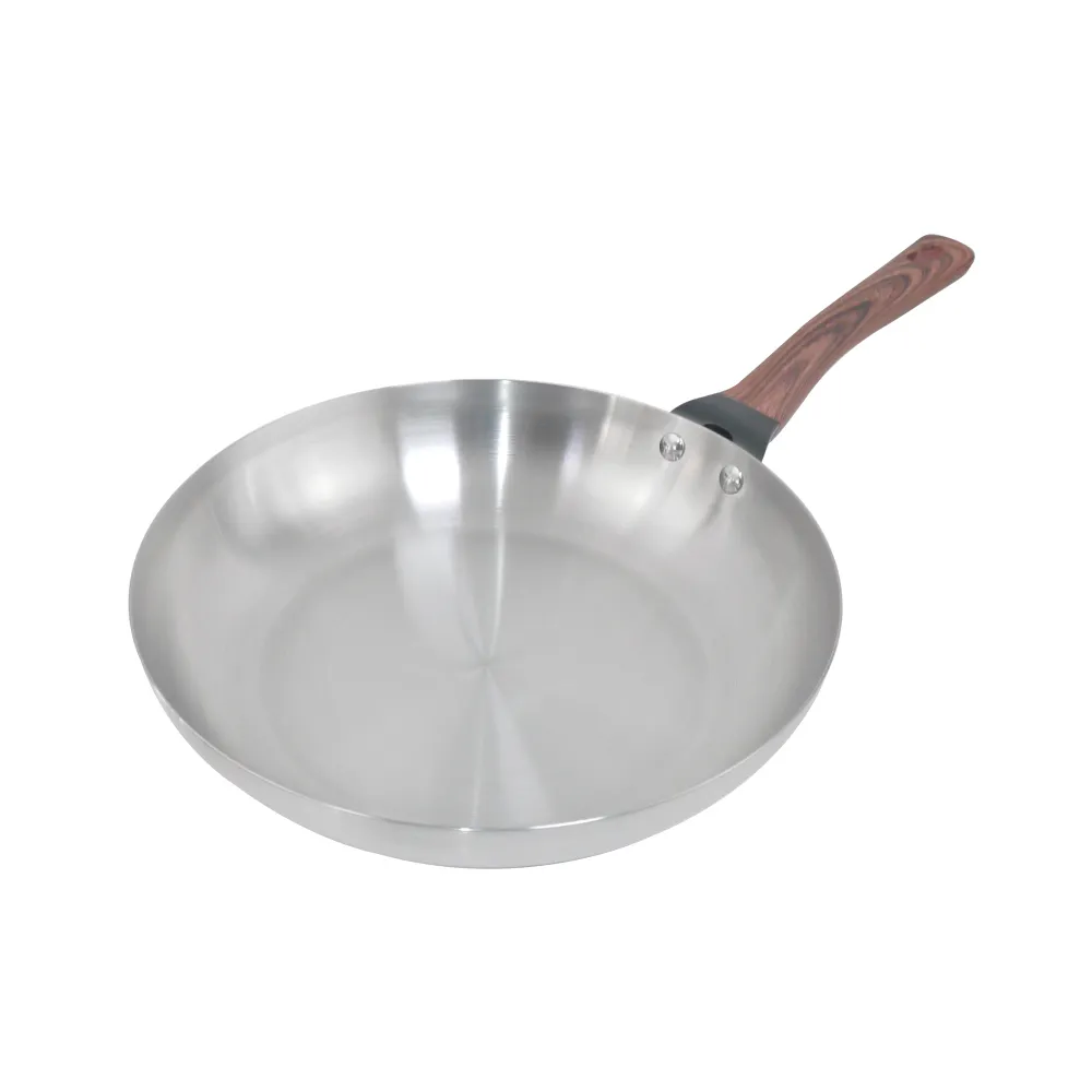 【SILWA 西華】厚釜不鏽鋼平底鍋30cm-無蓋