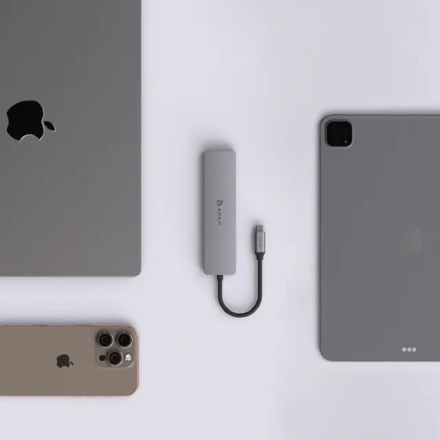 2入組【ADAM 亞果元素】Hub SE07 USB-C 七合一多功能集線器(隨插即用)