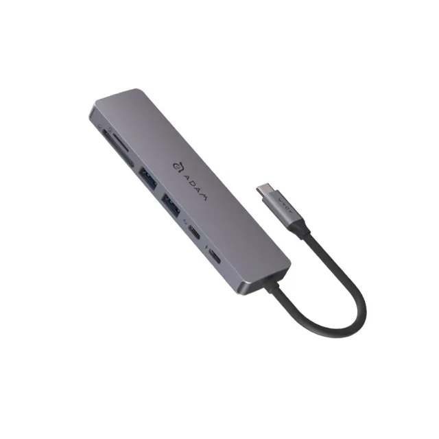 2入組【ADAM 亞果元素】Hub SE07 USB-C 七合一多功能集線器(隨插即用)