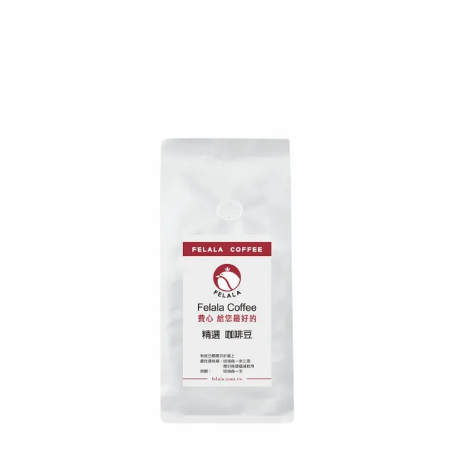 【Felala 費拉拉】低音樂章 低咖啡因 咖啡豆 半磅227g(甘蔗脫因處理、風味:堅果、焦糖、莓果、巧克力)