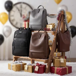 【CROSS】新年尾牙特價 限量1折 頂級小牛皮皮革後背包肩背包公事包 全新專櫃展示品(買一送一好禮)