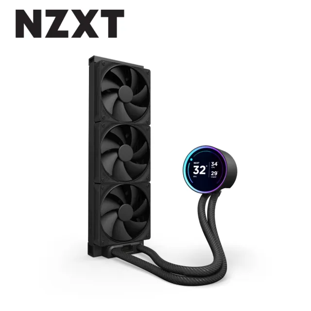 【NZXT 恩傑】Kraken Elite 360 一體式水冷(6年保固/冷熱分艙/LCD螢幕/CPU散熱器/AIO)