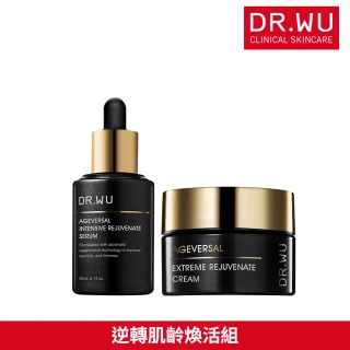 【DR.WU 達爾膚】逆轉肌齡煥活組(超逆齡肌因再生精華30ML+精華霜50ML 添加外泌體 抗老再升級！)