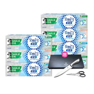 【DARLIE 好來】全亮白極緻酵素牙膏120gX7入(晨曦雪松/白桃花香/清新薄荷)