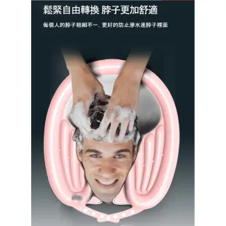 【ROYAL LIFE 皇室生活】可摺疊便攜充氣仰式洗頭盆-升級款2入(洗頭槽/美髮沖水/洗頭接水盆/摺疊充氣洗頭器)