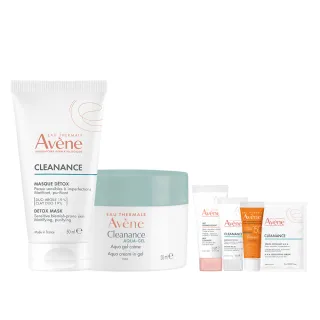 【Avene 雅漾官方直營】控油保養雙面膜組(泥膜+凍膜)